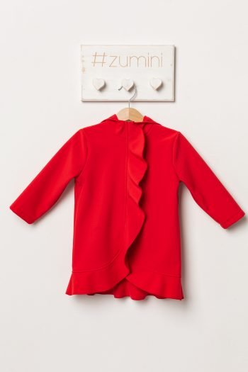 Jacheta din softshell cu gluga pentru fetite, culoare Red